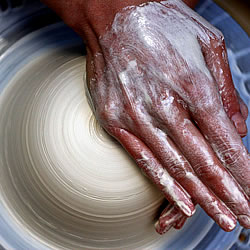Wheel Throwing at Corrie Bain International Ceramics School