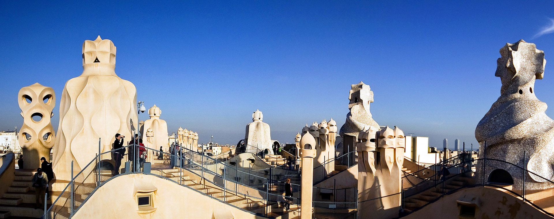 Roof view of La pedrera Barcelona